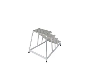 Montagetrap Aluminium H 0 8M 4Treden Incl. Platform Treden Traanplaat - 2