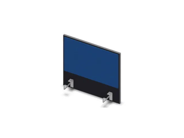 opzetpaneel bureau aanbouw aan de zijkant CC-zwart BN6016-blauw 600mm