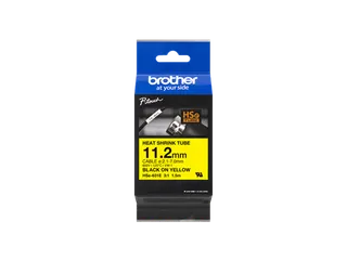 Brother HSE-631E krimpkous tapecassette zwart op geel 11.2mm - 1