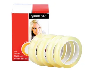 Plakband Quantore 25mmx66m transparant - 2