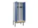 armoire vestiaire avec banc noir et blanc,HxlxP 2120x800x815mm
