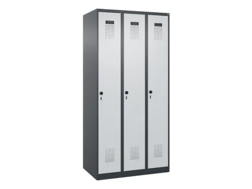 locker voor scheiding van kleding,HxBxD 1850x900x500mm,3vak