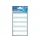 diepvriesetiket Z-design Home 76x22mm 25 etiketten wit/blauw