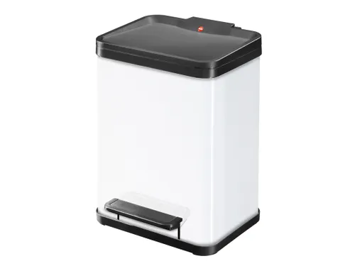 Gescheiden Afvalbak Öko Duo Plus 2 X 11 Liter, Hailo Wit Zwart