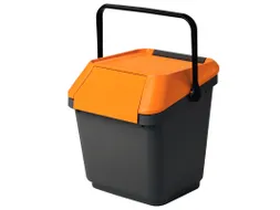 Easymax Afvalbak 35 Liter Grijs Oranje