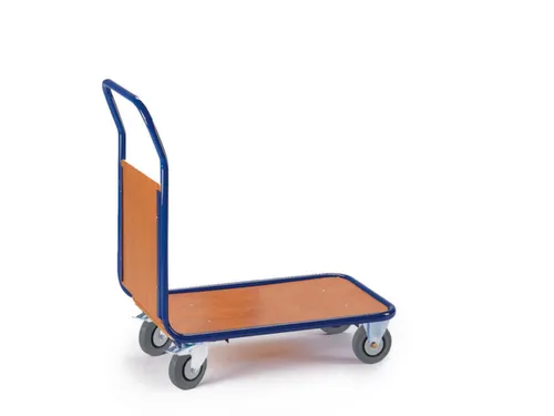 kopwandwagen,draagverm. 250kg,laadvl. LxB 800x500mm,houtplaat,1wand