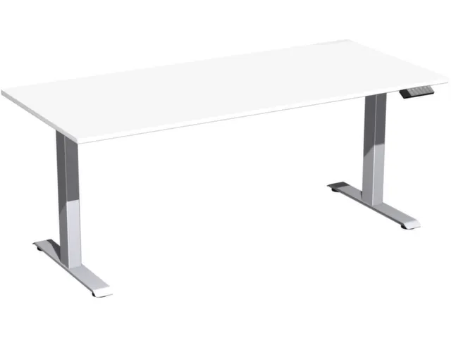 Elektrisch ihv bureau,HxBxD 730-1230x1800x800mm,blad wit