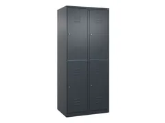 dubbeldekse locker,HxBxD 1850x800x500mm,2x2vak.,vak B 400mm