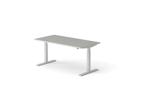 Elektrisch ihv bureau HxBxD 640-1300x1600x800mm blad grijs
