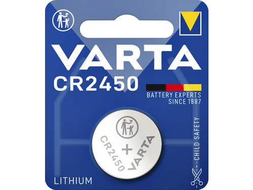 Batterij Varta knoopcel CR2450 lithium blister à 1 stuk
