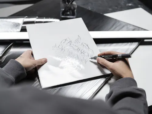 Chrome marker Faber-Castell Multimark 551
