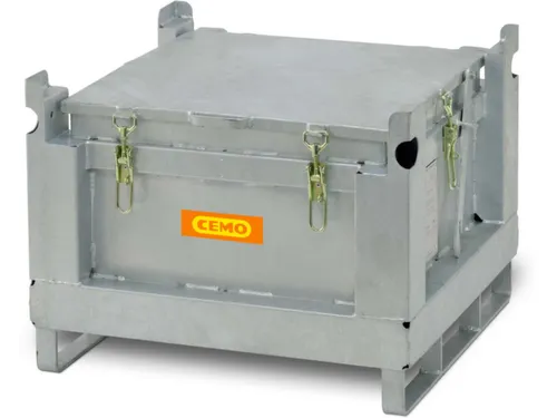 lithium-ion opslagcontainer,120l,HxBxD 580x715x715mm,vuurverzinkt