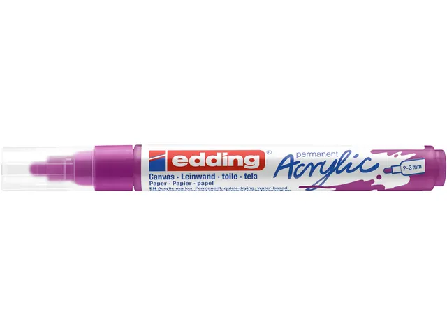 Acrylmarker edding e-5100 medium bessen rood