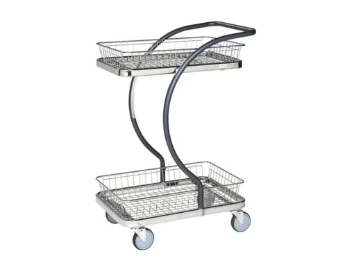 etagewagen,draagverm. 120kg,2etage(s),laadvl. LxB 595x360mm,staaletage