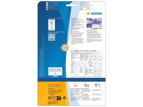 Etiket Herma 4389 66x33.8mm Diepvries Wit 600 stuks