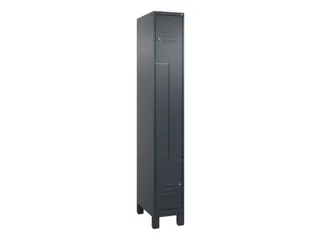 Z-garderobekast,HxBxD 1950x300x500mm,vak B 150/300mm,cil.-slot,voeten - 1