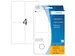 HERMA 10618 Verwijderbare universele etiketten 52x82mm Wit 96 stuks