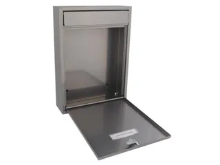Brievenbus Ibiza Zilvergrijs met naamplaatje incl. 2 sleutels 36x26x8c - 3