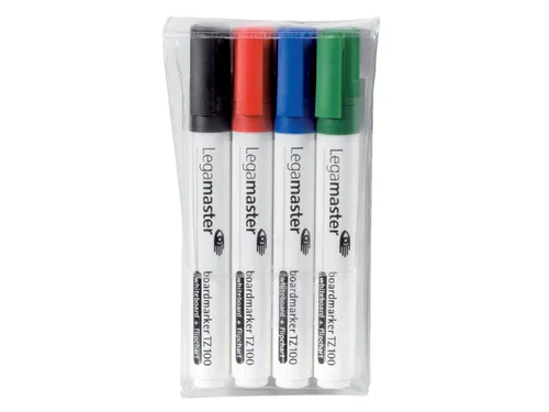 Viltstift Legamaster TZ100 Whiteboard Rond Assorti 1.5-3mm 4st
