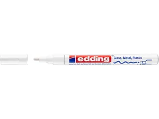 Paintmarker edding 751 op oliebasis 1-2mm creatief wit - 1