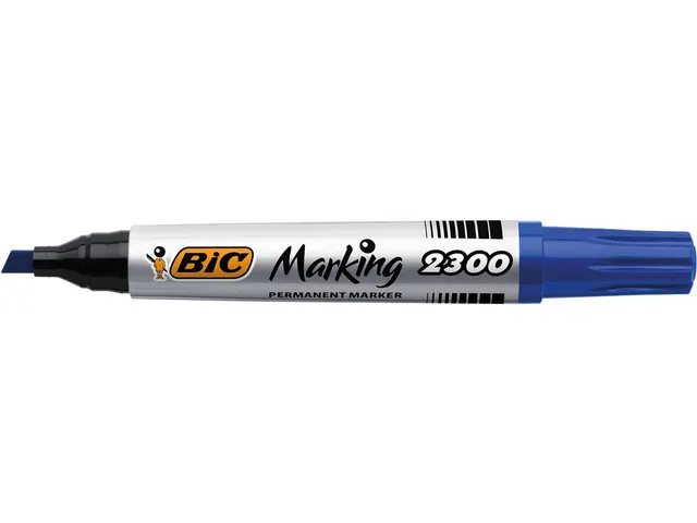 Bic permanent marker 2300 ECOlutions 3.7-5.5 mm Schuin Blauw