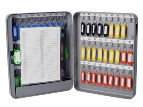 Sleutelkast metaal Pavo basic met cijferslot 54 haken 30x24x8cm grijs