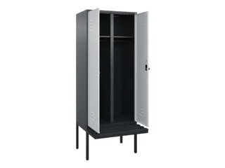 locker voor scheiding van kleding,HxBxD 2120x800x815mm,2vak - 2