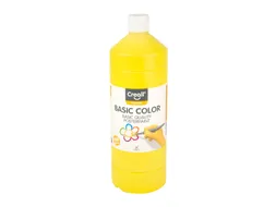 Plakkaatverf Creall basic geel 1000ml