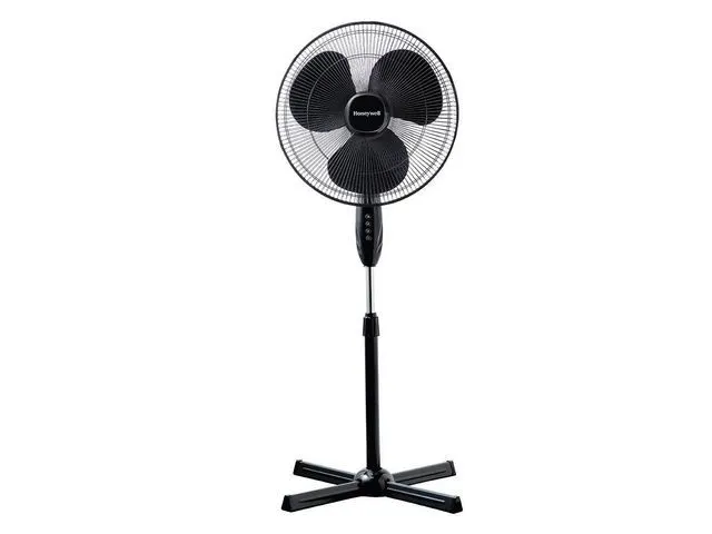 Ventilateur sur pied Honeywell Noir/chromé