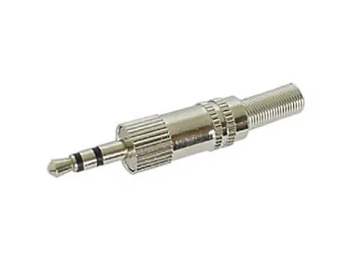 Mannelijke 3.5mm Stereo Jack - Vernikkeld
