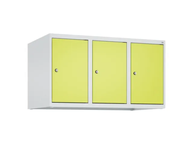 opzetkast,v. locker,3vak.,vak B 300mm,HxBxD 500x900x500mm,vleugeldeur
