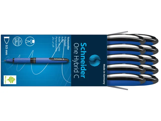 Rollerball Schneider One Hybrid C 0.5mm Zwart