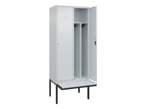 locker voor scheiding van kleding,HxBxD 2120x800x815mm,2vak