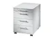 Caisson tiroirs Mobile 590x430x580mm 1 tiroir crayon 3 tiroirs Blanc