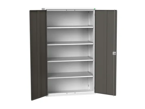 universele kast,HxBxD 2000x1300x550mm,4xStalen bodem,draaigrendelslot