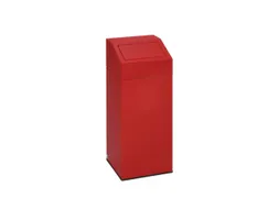 Afvalverzamelaar 76 Liter 890x380x380mm Sticker Poetsdoeken Rood