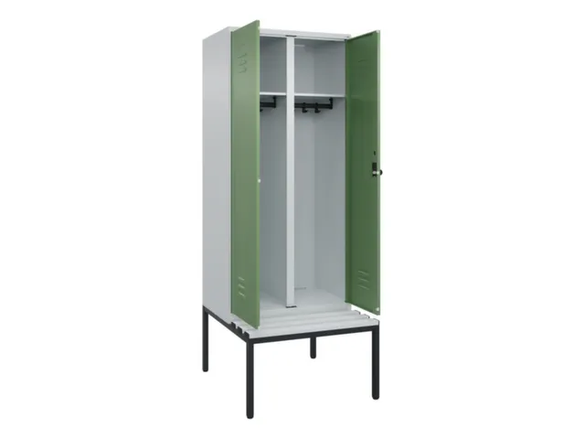 locker voor scheiding van kleding,HxBxD 2120x800x815mm,2vak