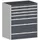ladekast,HxBxD 1200x1050x750mm,7lade(n),lade voor zware lasten