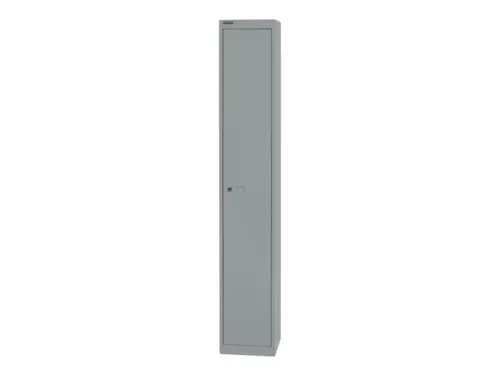 garderobekast,HxBxD 1802x305x305mm,1vak,cil.-slot,romp zilverkleurig