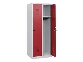 schoollocker,HxBxD 1530x600x500mm,2vak,vak B 300mm,draaigrendel - 1