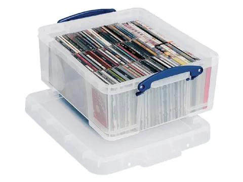 Opbergdoos 18 Liter Transparant Cd/dvd Groot