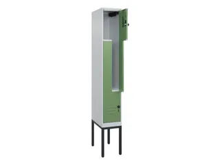 Z-garderobekast,HxBxD 2120x300x500mm,vak B 150/300mm,draaigrendel - 2