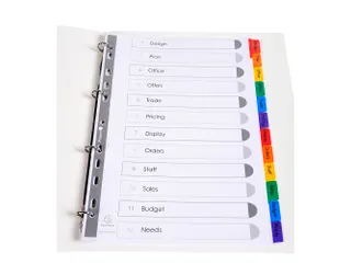Intercal. Perso.Krea tabs carte bl A4 12P - 2