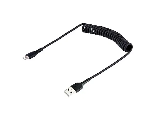 50cm USB A naar Lightning Kabel, Zwart, MFi Gecertificeerd