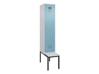 locker met bank,HxBxD 2120x400x815mm,1vak,vak B 400mm,cilinderslot - 2