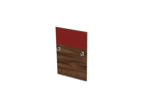 baliepaneel v. bureau aanbouw rechts NP-tiepolo nut BN4011-rood 800mm
