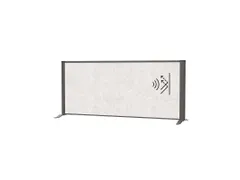 Akoestisch Bureauscherm MAULconnecto 120x50cm vrijstaand Antr/L.grijs