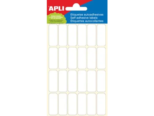 Apli Etiket 12x30mm Wit