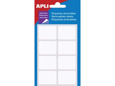 Apli Afneembare Witte Etiketten 25x40mm