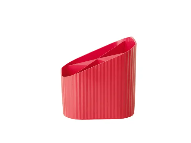 Porte-stylo HAN Re-X-LOOP 4 compartiments, rouge 100% matière recycl